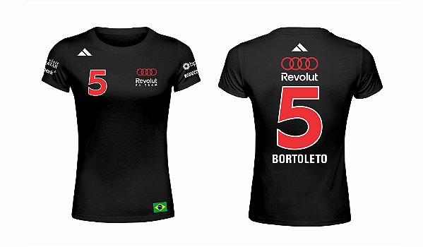 Baby Look Algodão/Dryfit Bortoleto Audi F1 2026