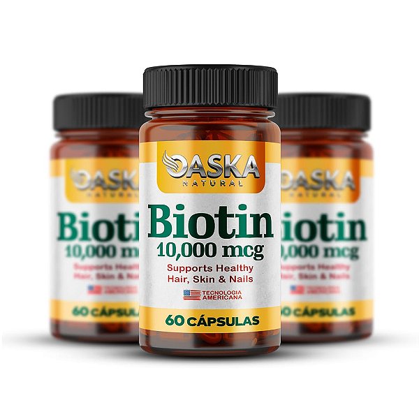 3 Biotin 10.000mcg Fórmula Original Oaska