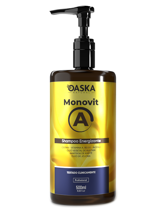 Shampoo Energizante Bomba de Vitaminas Monovit Oaska Natural 500ml