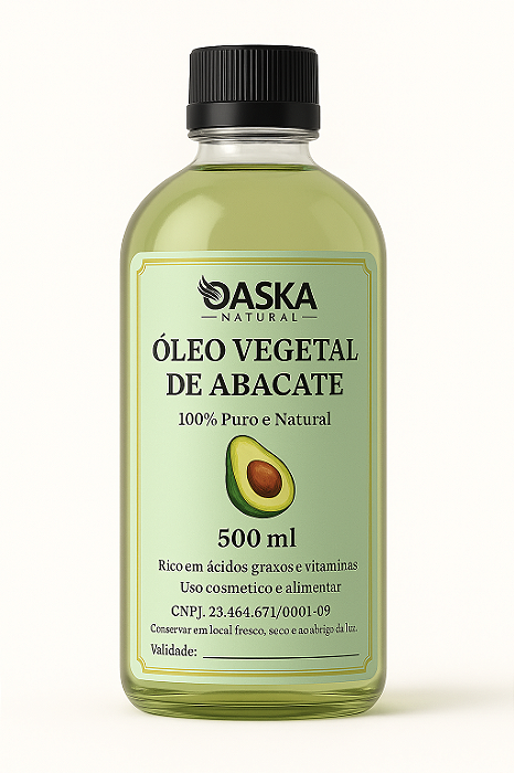 Óleo de abacate vegetal puro 500ml