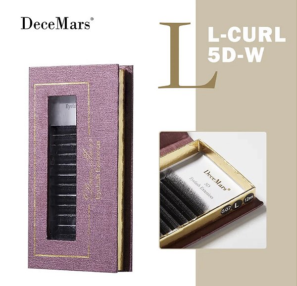 Cílios Decemars W 5D Curvatura L e M