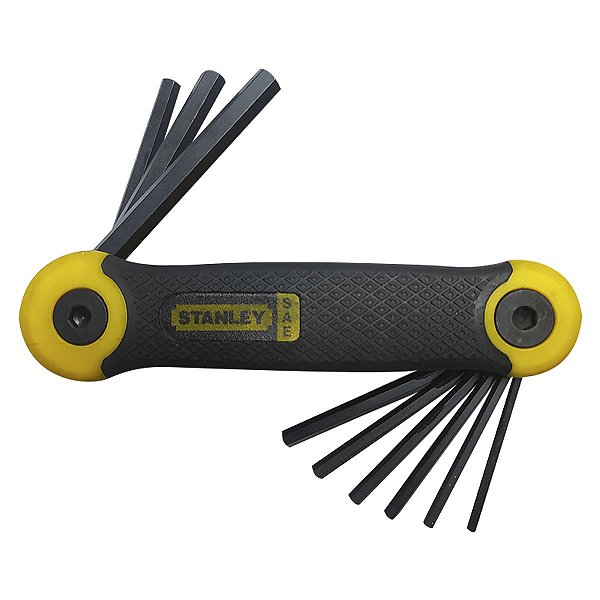 Jogo Chave Allen Canivete 09 Pçs Polegada Aço Cr-V STANLEY
