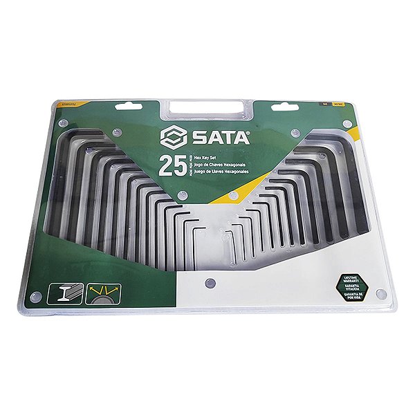 Jogo De Chave Allen Sata 25 Pç Milímetro Polegada St09120sj