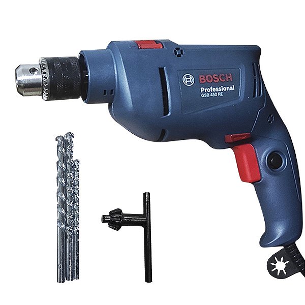 Furadeira Elétrica De Impacto Bosch Gsb 450w Re Parafusadeira
