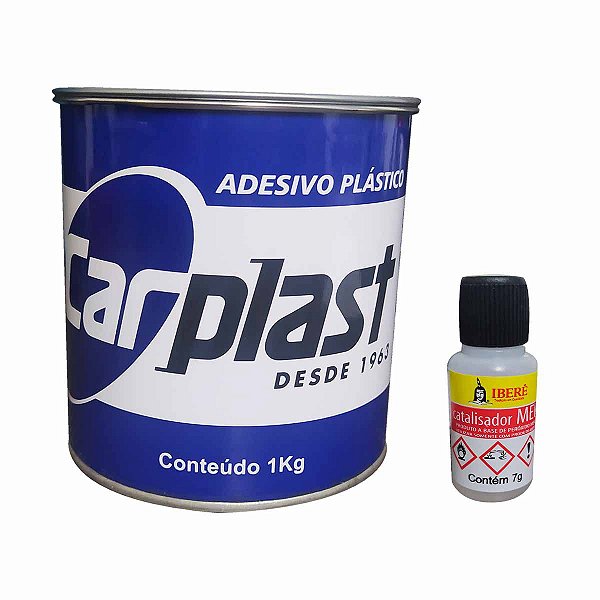 Adesivo Massa Plástica Vedação Funilaria Cinza 1kg CARPLAST