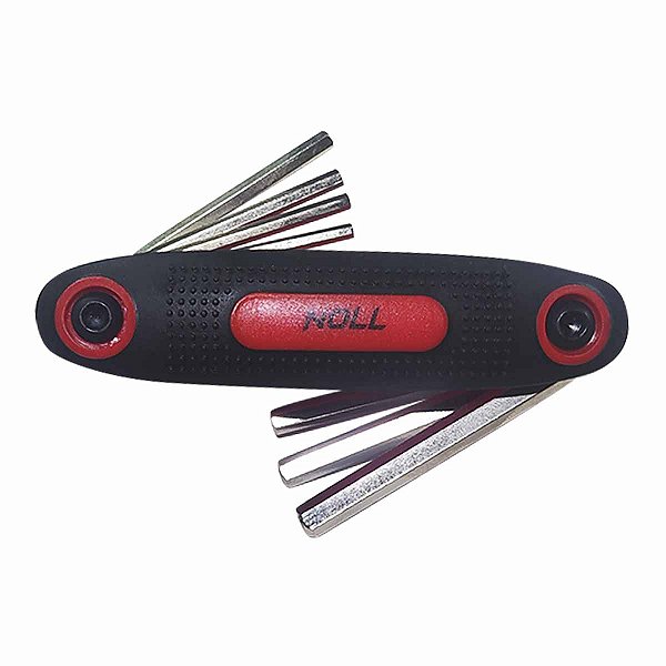 Jogo Chave Allen Canivete Milimetro 1.5 a 8 mm 08 Peças NOLL