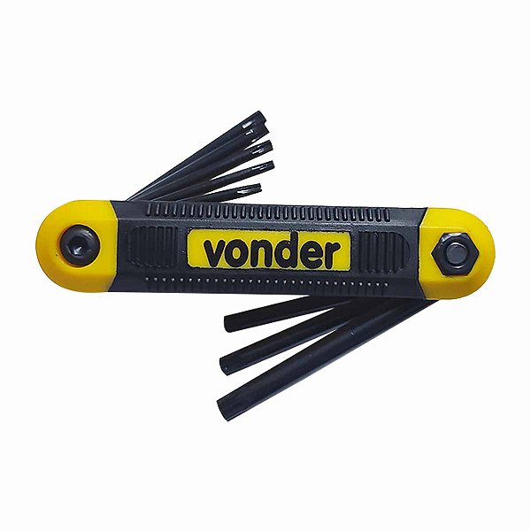 Jogo Chave Torx Canivete T9 a T40 8PÇ VTX3 VONDER