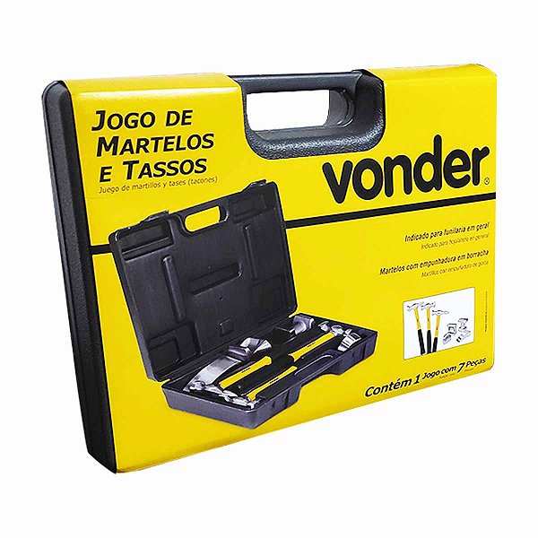 Jogo de Martelo e Tasso 7PÇ VONDER