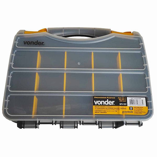 Organizador de Plástico Pesca Parafusos 5Kg OPV 222 VONDER
