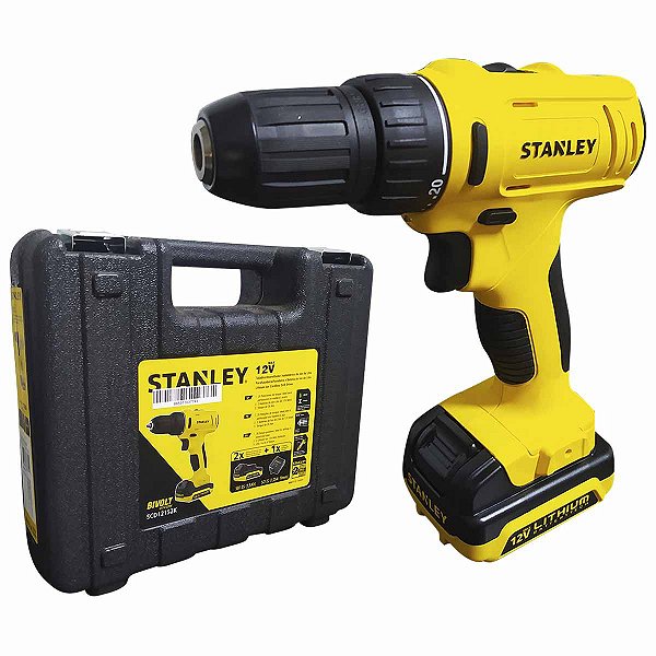 Parafusadeira/Furadeira 12v Com 2 Baterias SCD121S2K STANLEY