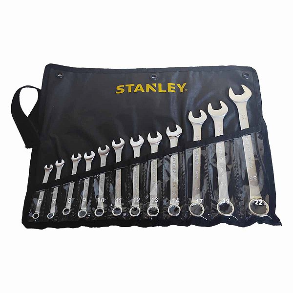 Jogo Chave Combinada 06 a 22mm 12PÇ STANLEY STMT80932