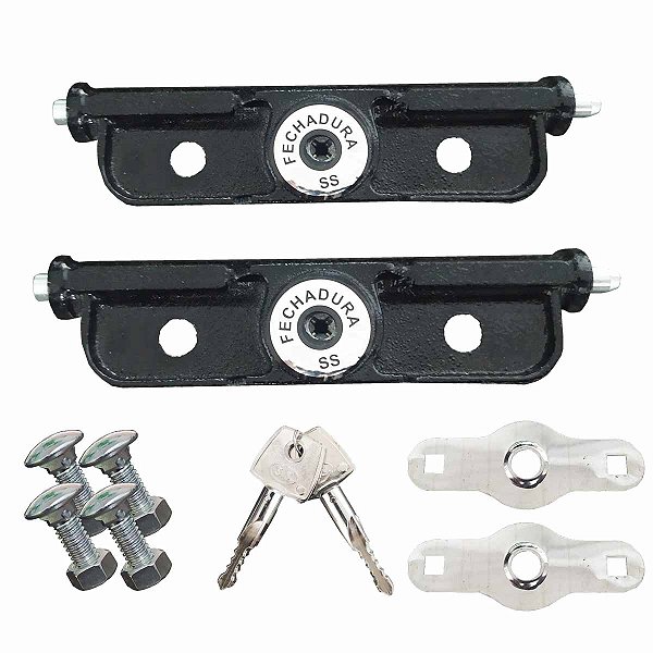 Par de Fechaduras Lateral Porta Tetra com Chave Tetra