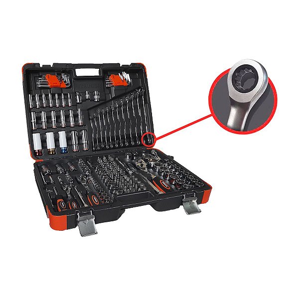 Jogo Completo Ferramentas Oficina Master 178PÇ 5000R ROBUST