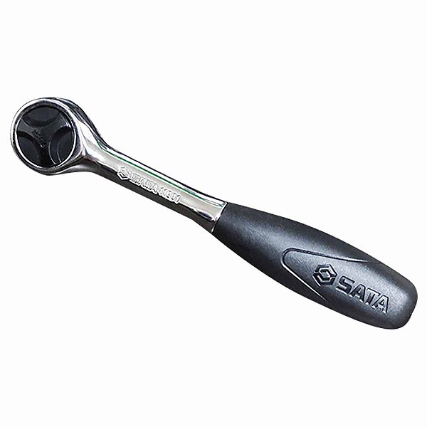 Catraca Reversível 1/4" Aço Cr-V Cabeça Redonda SATA ST11901