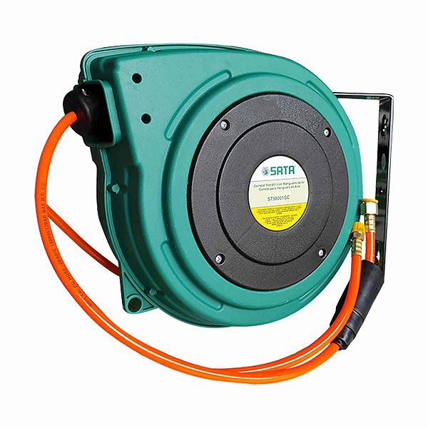 Carretel Retrátil Com Mangueira Ar 1/4 10 Mts SATA ST98001SC