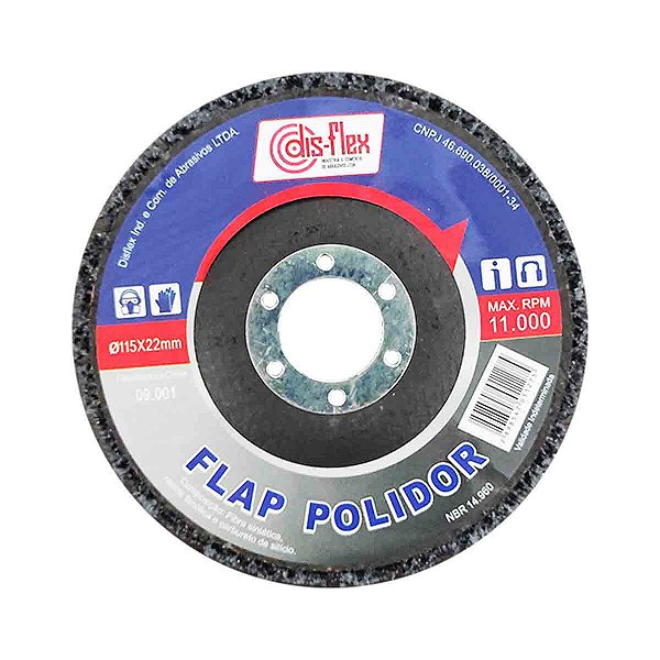 Disco Flap Reto para Limpeza 4.1/2" x 7/8" DISFLEX
