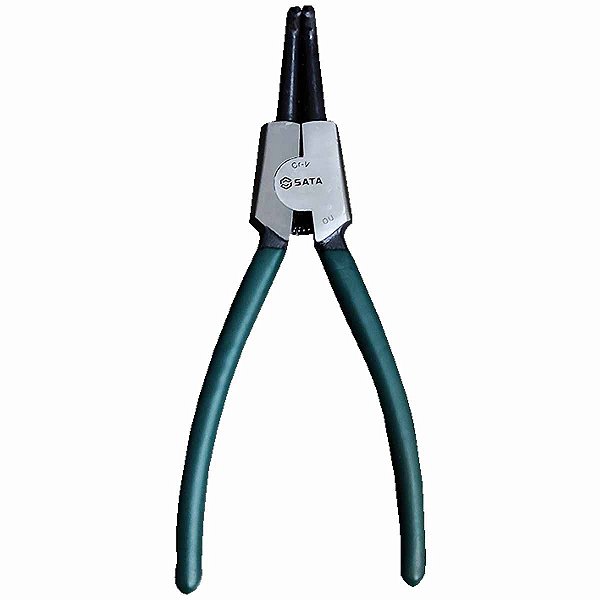 Alicate Trava Externo Curvo 7" Para Anéis Polegadas SATA