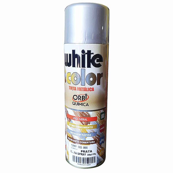 Tinta Spray Metalico Prata ORBI