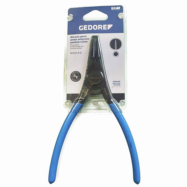 Alicate Trava Interno Reto 9" 40 a 100mm GEDORE AZUL J3