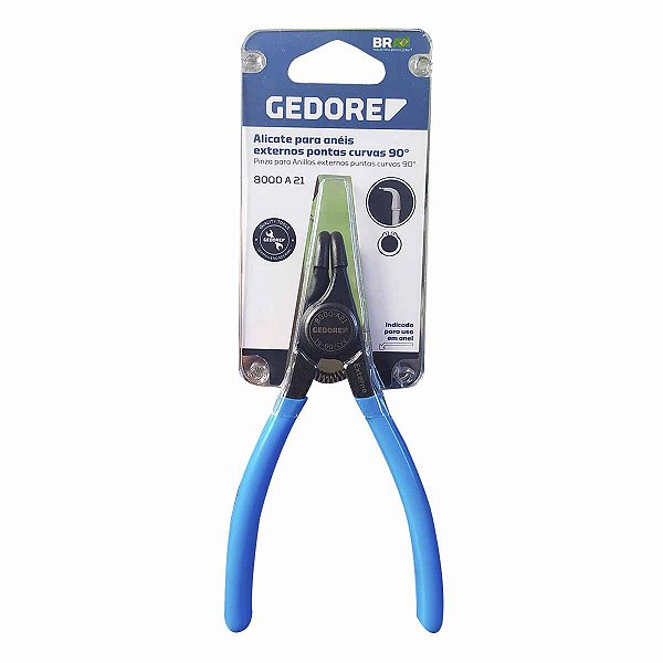 Alicate Trava Externo Curvo 7" 19 a 60mm GEDORE AZUL A21