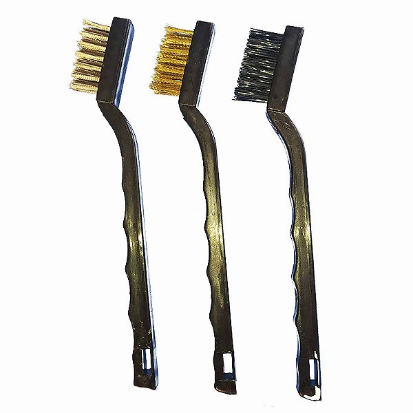 Jogo Escova Manual Com Cabo 3 Peças CARBOGRAFITE