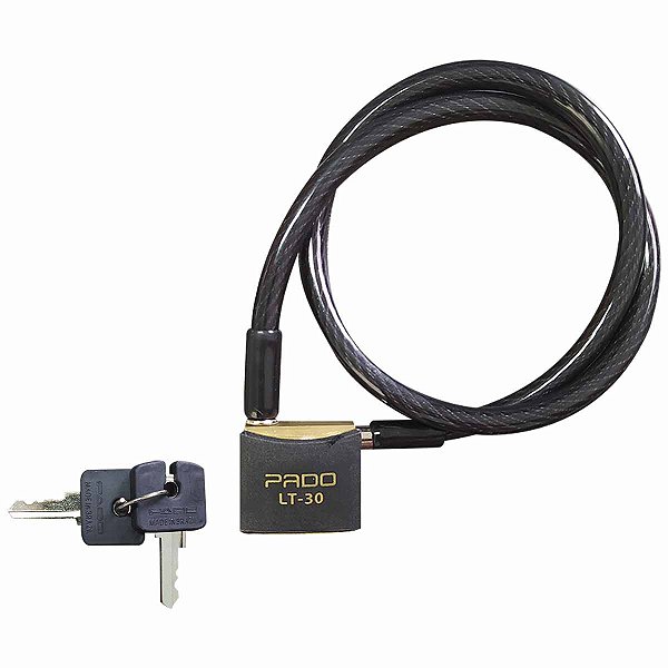 Cadeado Para Bicicleta 30mm Preto PADO