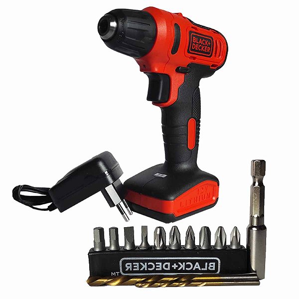 Parafusadeira e Furadeira 12V 13 PÇ BLACKDECKER LD12S-BR