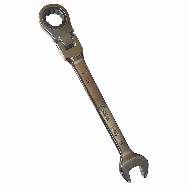 Chave Combinada Milímetro Com Catraca Cabeça Flexível SATA