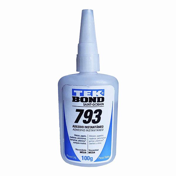 Cola Instantânea Adesivo Super Bond 793 100g TEKBOND