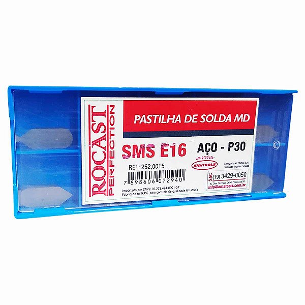 Pastilha de Solda Aço P30 SMS ROCAST