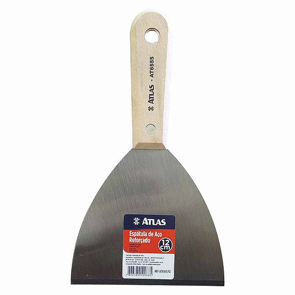 Espatula de Aço Cromado com Cabo Plástico Resistente ATLAS
