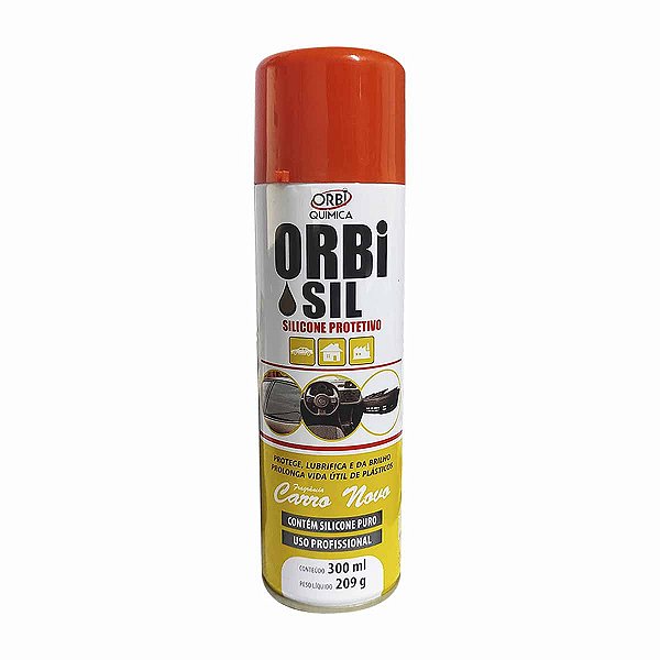 Silicone Líquido Spray Protetivo para Carros 300ml ORBI