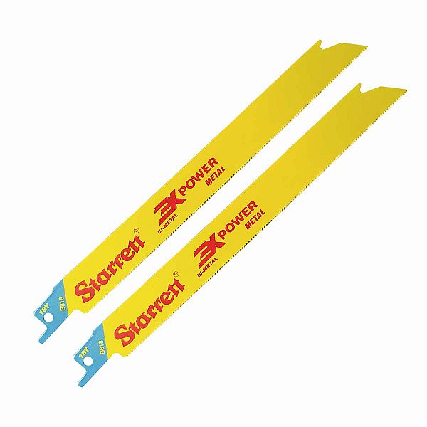 Lamina Serra Sabre Para Metal 18 Dentes com 02 STARRET