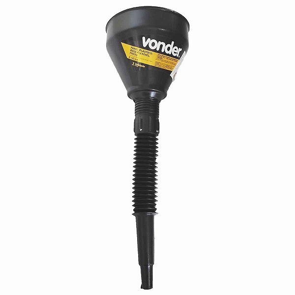 Funil Plástico Flexível com Peneira Óleo Gasolina VONDER
