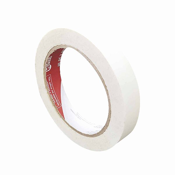 Fita Adesiva Crepe Branca 50 Metros NOVE54