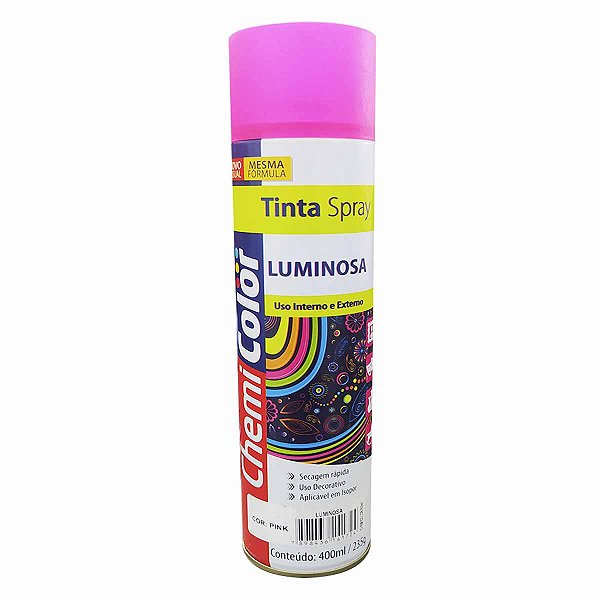 Tinta Spray Luminosa Fluorescente CHEMICOLOR