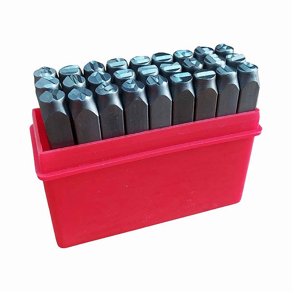 Marcador Pino Punção Gravação Marcação Alfabético 6mm WORKER