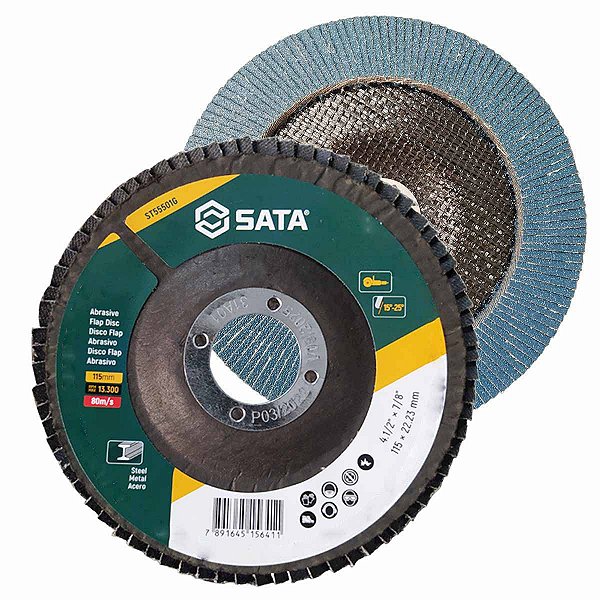 Disco de Lixa Flap 4.1/2" Polegada para Lixadeira SATA