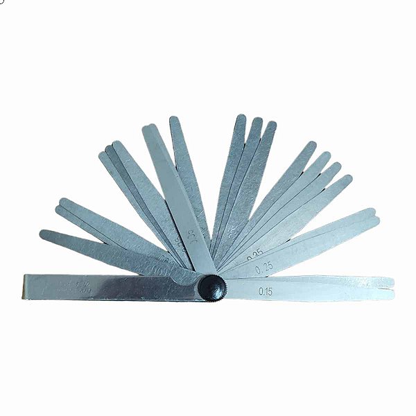 Calibre de  Folga Regulador Válvula 20 Lâminas 0,05 a 1,00mm