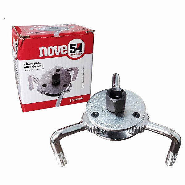 Chave Saca Filtro Óleo 3 Garras Regulável Automotivo NOVE54