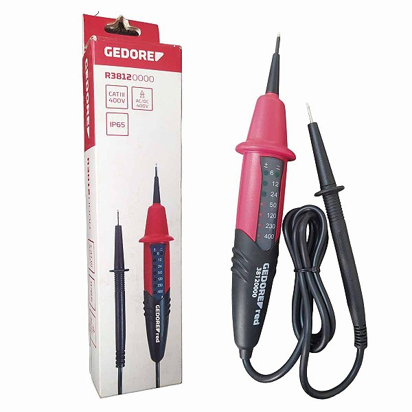 Chave Testador de Tensão Polaridade 6V A 400V GEDORE