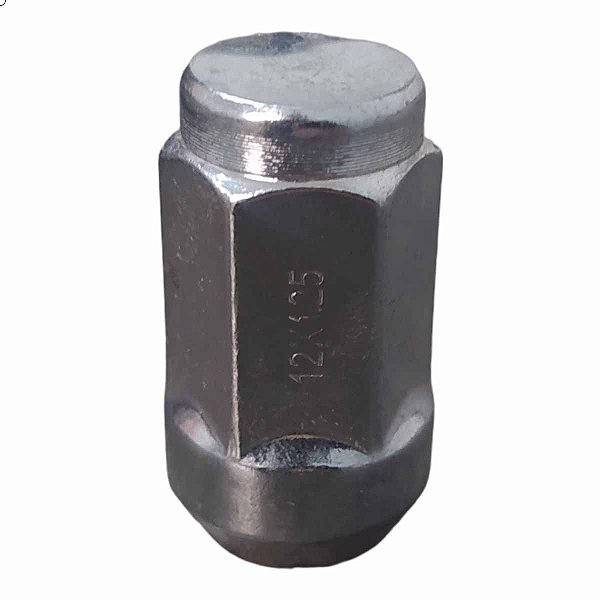 Porca de Roda em Aço Cromado Sextavada M12 x1,25 Ch17 JAC