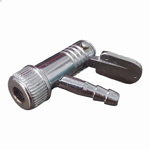 Bico Prendedor para Encher Pneus com Trava 90º Graus LUBEFER