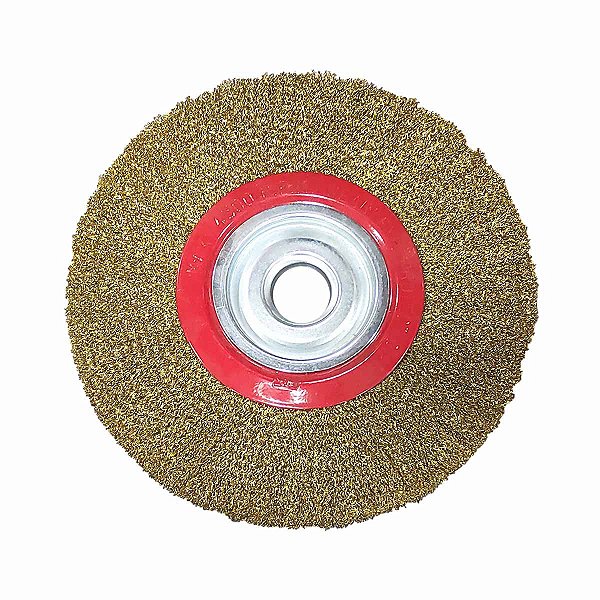 Escova Circular Latonada 250mm 10" Moto Esmeril DISFLEX