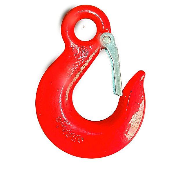 Gancho Olhal Com Trava P/ Içamento Elevação de Carga ACEROSID