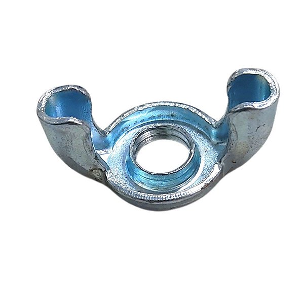 Porca Borboleta Polegada Estampada Aço Carbono Zincada