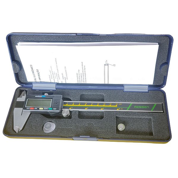 Paquímetro Digital 150mm 6" Eletrônico Profissional MESSEN