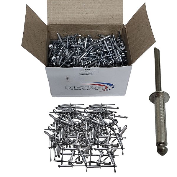 Rebite de Repuxo  em Alumínio Para Fixar Ligar Unir Peças