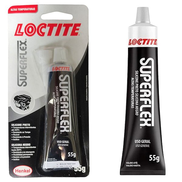 Silicone Alta Temperatura Preto SurperFlex Acético LOCTITE