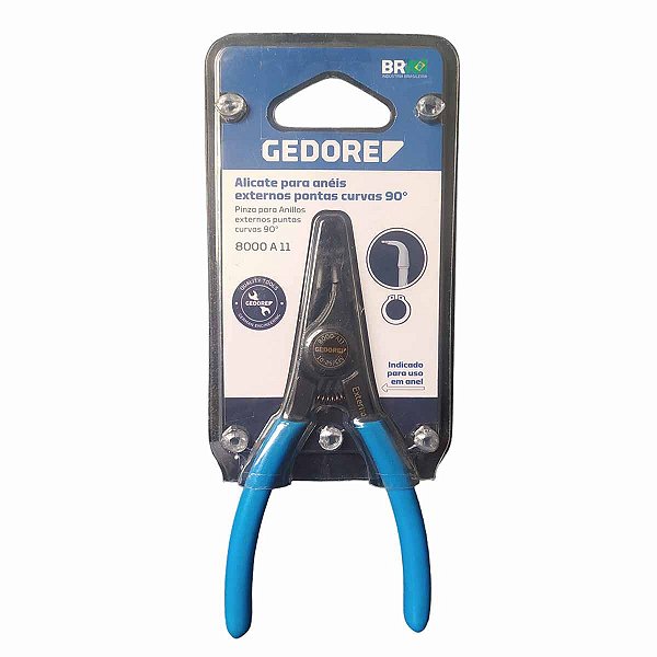 Alicate Trava Externo Curvo 5.1/2 10 a 25mm GEDORE AZUL A11